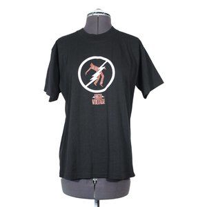 Hef-T by Tee Jays 80s 90s graphic print retro single stitch US made t-shirt M‎